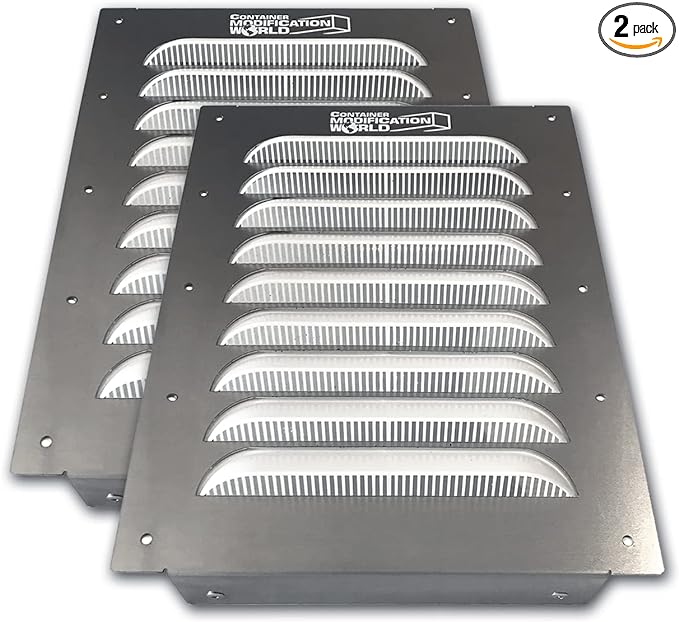 SPARKWHIZ 4-Pack Shipping Container Vents - Stainless Steel, Rust-Proof, Prevents Condensation & Heat Buildup