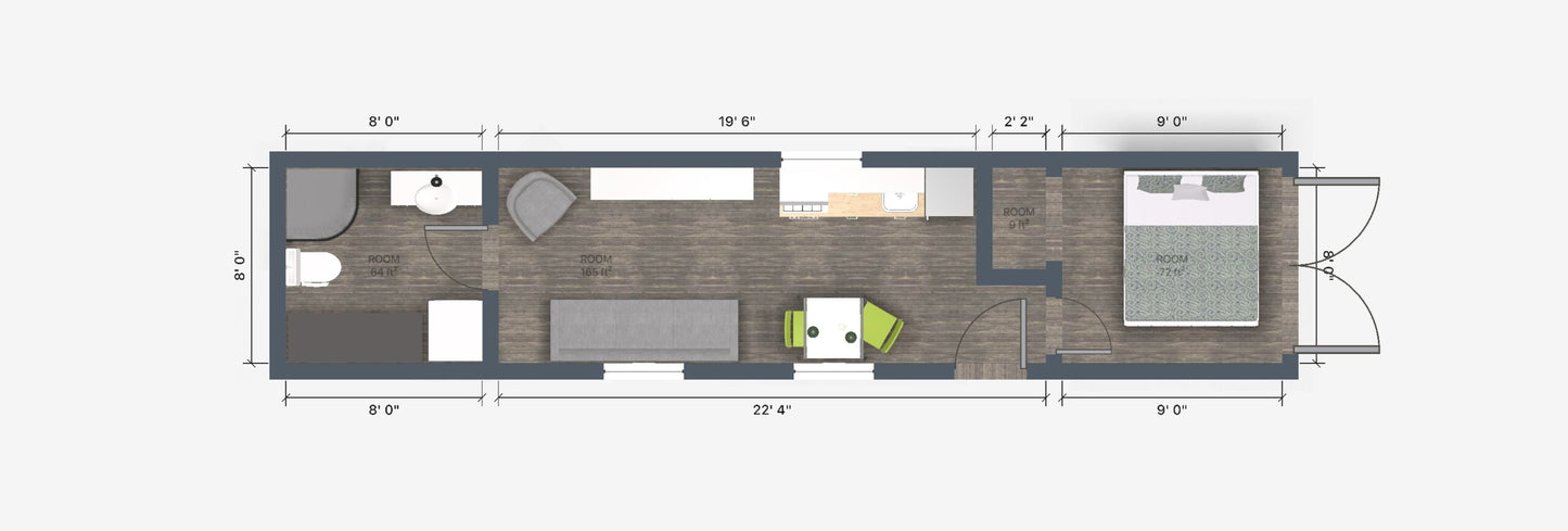 APPLE LANE 40ft CONTAINER HOME... Starting at $28,000